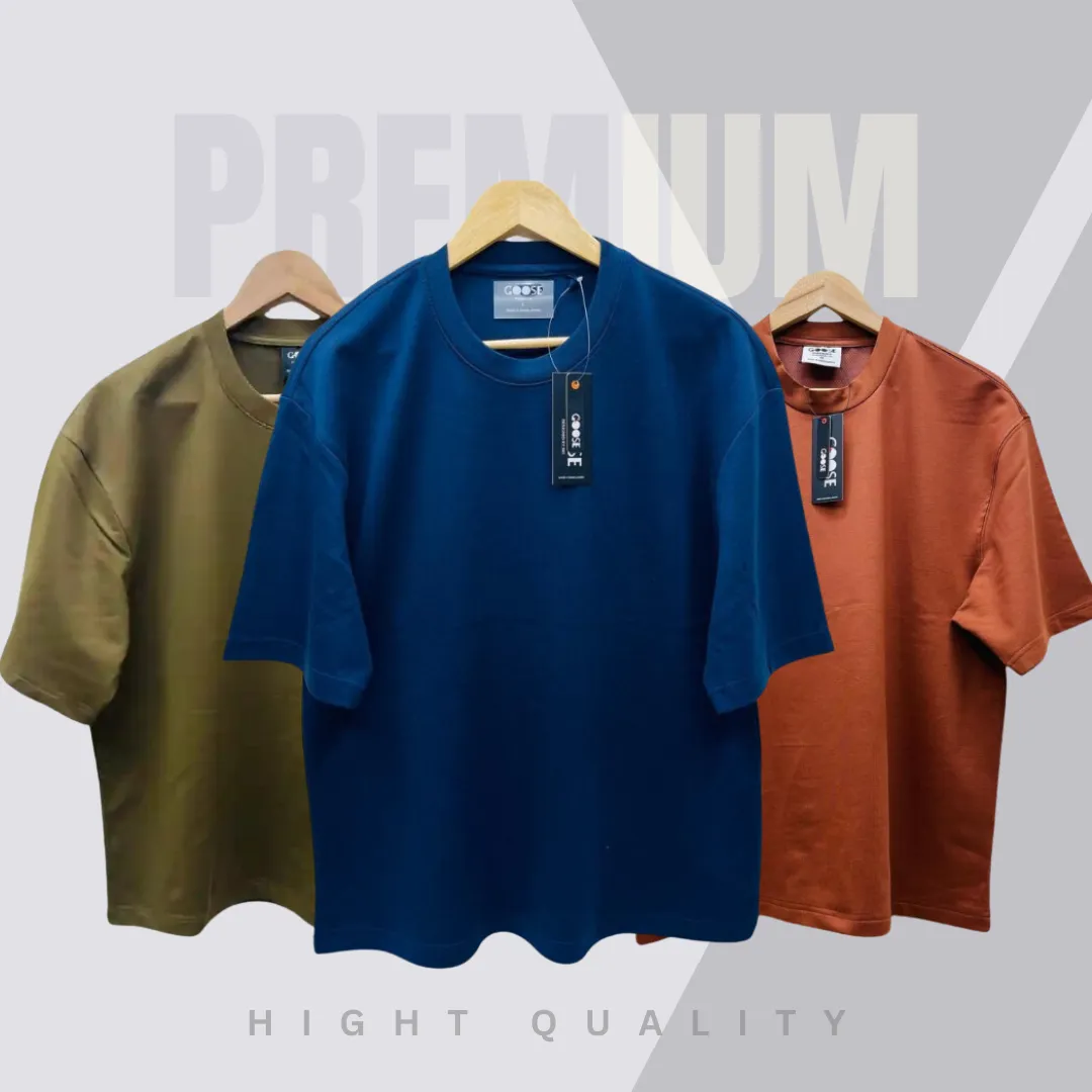 3 Pieces Premium Drop Shoulder Olive & Navy blue & coffee