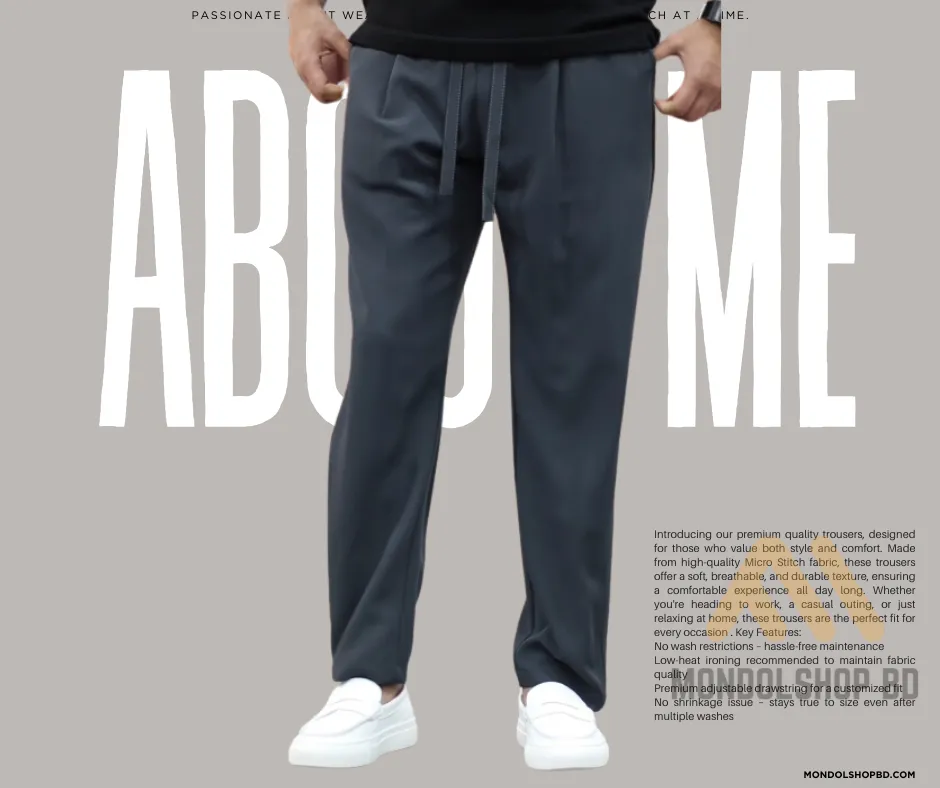 Premium Quality Solid Trouser's-Anther